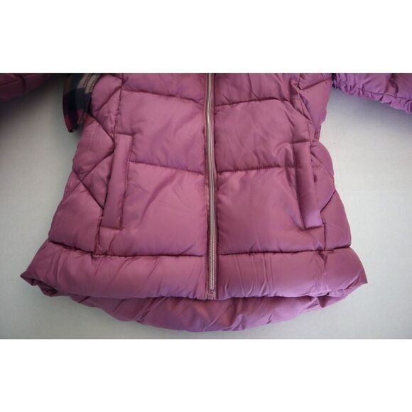 S Rothschild & Co Girl's Sz XL (16) Rose Purple Quilted Puffer Coat w/Scarf - Picture 9 of 11